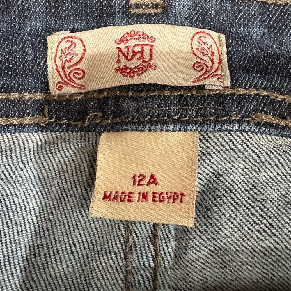 Natural Reflections Women's Size 12 Straight Blue Jeans Mid Rise Denim Fisherman - Picture 9 of 10
